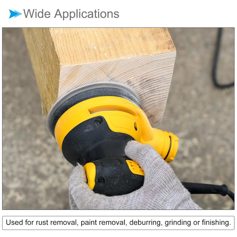 CoCud PSA Sanding Discs, 6 Inch Dia 1500 Grits, Self Adhesive Sticky-Back Sandpaper - (Applications: for Woodworking Metal Finishing), 10-Pieces - Image 3